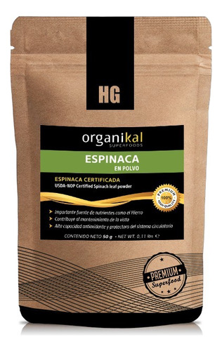Pack X2 Espinaca Organikal 100gr