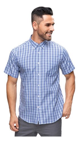 Camisa Hombre Rapport Azul Rey Fashion's Park