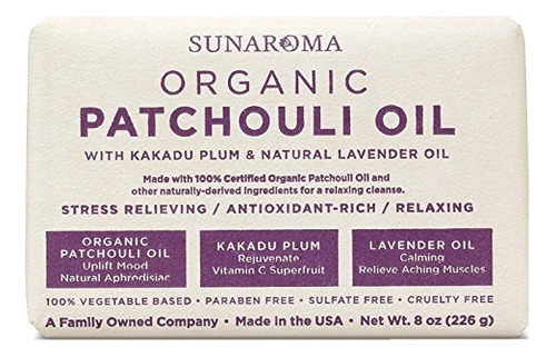 Sunaroma Jabn Orgnico, Aceite De Pachuli 8oz