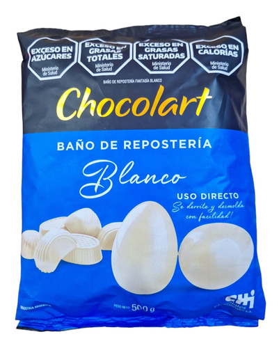 Chocolate Baño De Reposteria Chocolart Blanco X 500grs