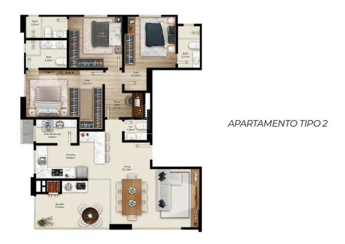 Imagem 10 de 15 de Fiori Del Mare Residenziale - 3 Suites Itapema - 3529