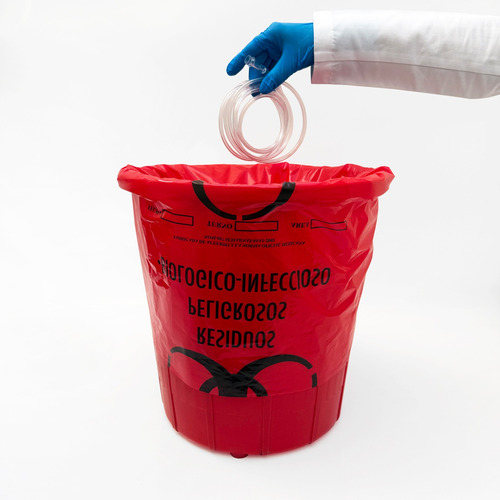 Bolsa Rpbi Para Residuos Peligrosos 55x60, 100 Bolsas