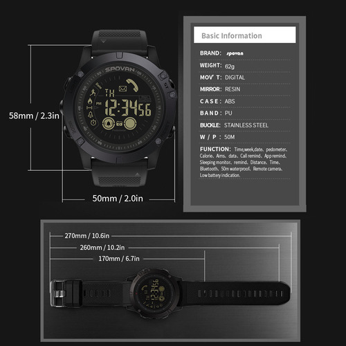 Reloj De Para Hombres A Prueba De Para Agua Con Relo