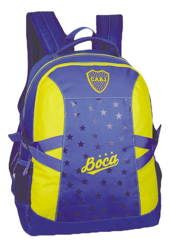 Mochila Boca Juniors Escolar Bolsillo Deportiva Lic Oficial