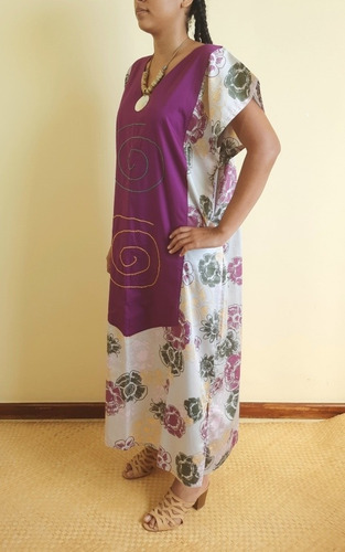 Imagem 3 de 6 de Vestido Kaftan Feminino Tecido Joli