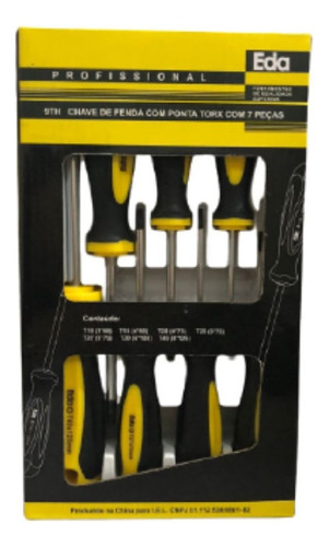Jogo De Chave Torx Com Cabo 7 Peças 9th Eda