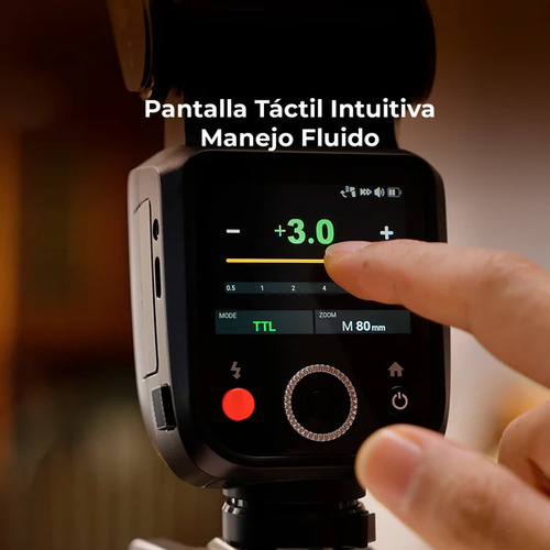 Flash Recargable Godox V100 Ttl Para Canon Pantalla Táctil