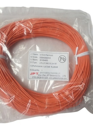 Imagen 2 de 4 de Patch Cord Fibra Óptica Lc/pc -lc-pc Mm62.5 Sm 50mts C-c1