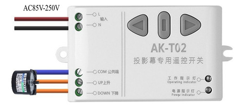 Tela De Projeção Do Controlador De Interruptor Remoto Do Mot