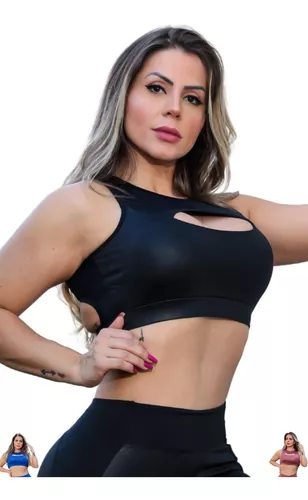 Cropped Feminino Academia Fitness Promoção