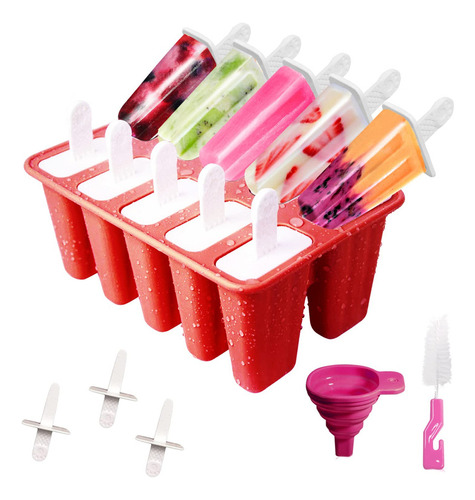 Moldes Para Paletas, 10 Cavidades, Moldes Para Paletas De Si