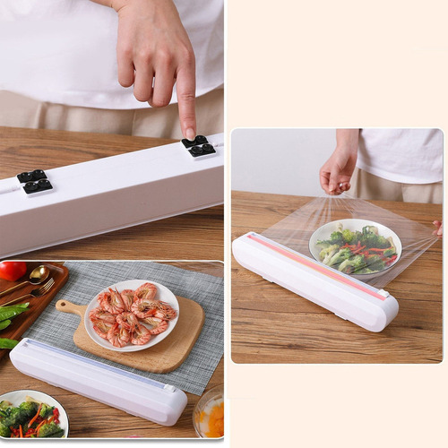C Dispensador De Papel Aluminio Película Plástico Para