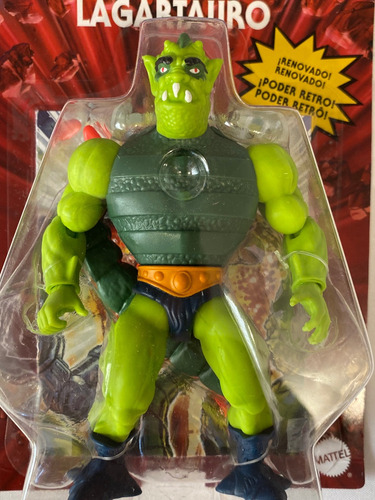 Whiplash Motu Origins Retro Mattel Wave 10 Lagartauro Unpunc (Usado)