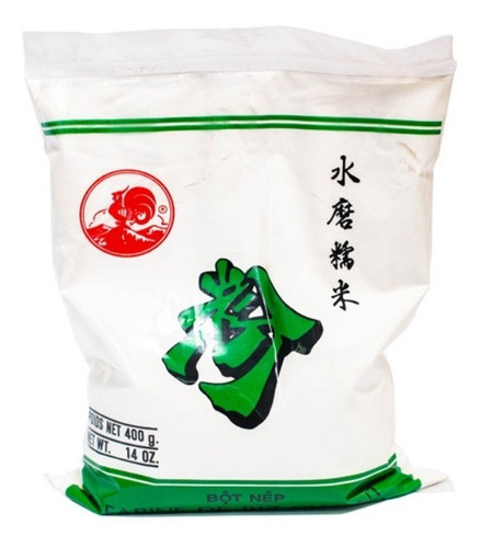 Harina De Arroz Glutinoso 400 Gr Cock Brand - Lireke