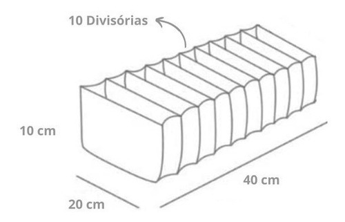 Colmeia Organizadora 40x20x10 Para Camisetas Kit Com 4un