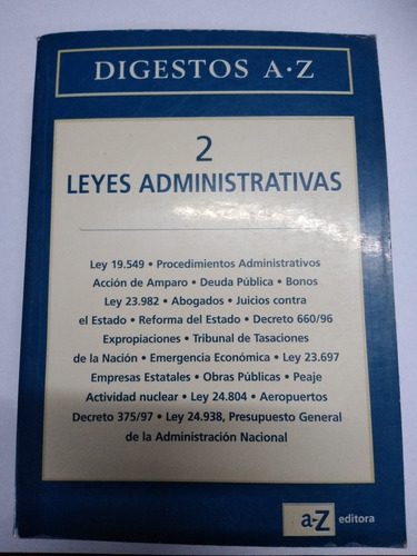 Leyes Administrativas Digestos Az