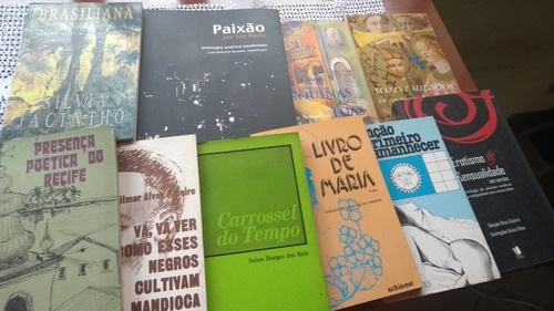 Poesia Lote Com 10 Livros Compre Já Barato Colecione! Leia Descrição