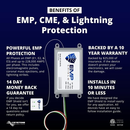 Emp Shield Protección Emp Y Lightning El Hogar Sp-120-240-rl