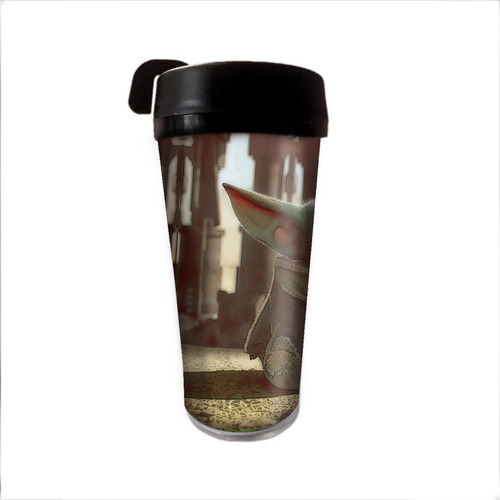 Imagem 2 de 2 de Copo Térmico 500ml Seriado The Mandalorian Baby Yoda
