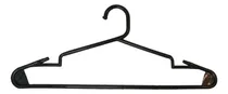 Comprar Perchas Plásticas Negras Reforzadas- Pack De 50 Unidades