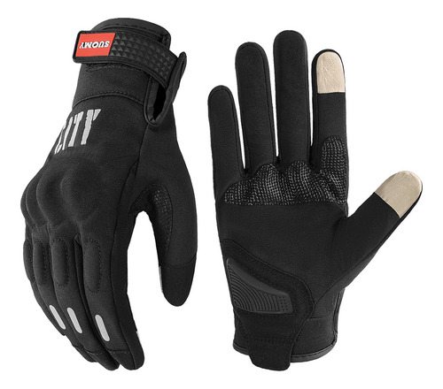 Guantes Reflectantes Para Conducir Una Motocicleta, Forro Po