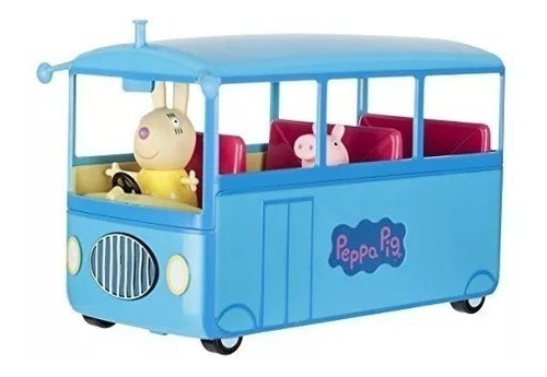 Ônibus Escolar Da Peppa Pig Com A Senhora Coelho Com Som Dtc