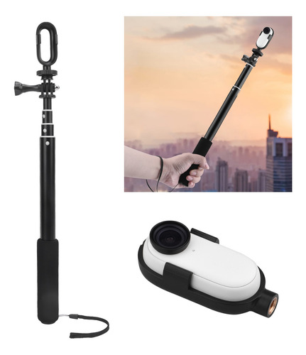 Funda Selfie Stick Kit Para Cámara Deportiva, Clip Protector