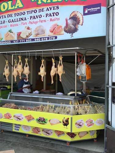 Vitrina Exhibidora De Venta De Aves Y Carnes
