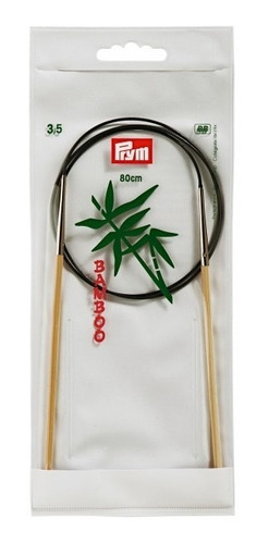 Imagen 1 de 1 de Palillos Circular Prym 3.5 Mm Bambu 80 Cms