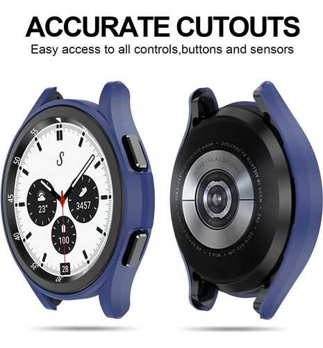 Imagen 4 de 5 de Protector Carcasa Forro Para Samsung Galaxy Watch 4 46mm