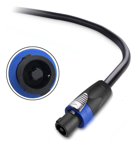 2 Pack 15ft Pro Speakon To Speakon Cable, Pair 12awg Patc...