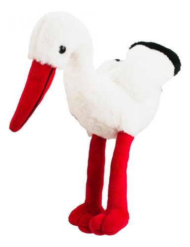 Cegonha Bico Patas Vermelhas 24cm - Pelúcia