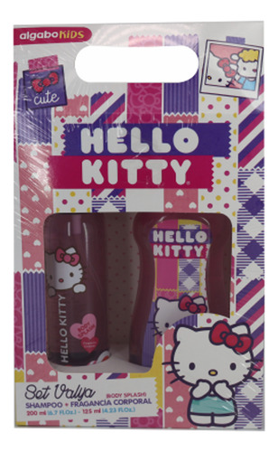 Imagen 1 de 1 de Algabo Hello Kitty Set Vaya Shampoo 200 Fragancia Corporal