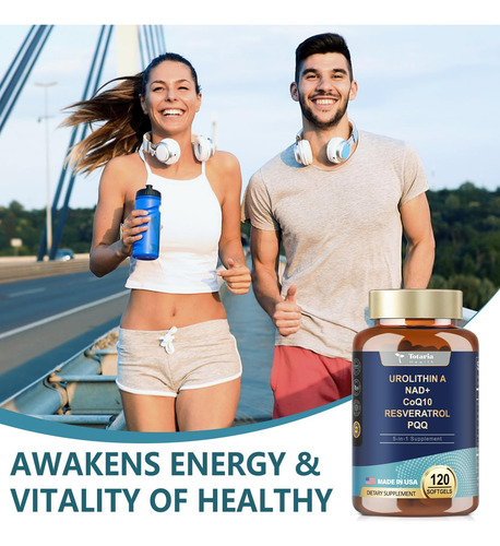 Totaria Urolithin A Supplement 1000mg Com Nad+,coq10,resvera