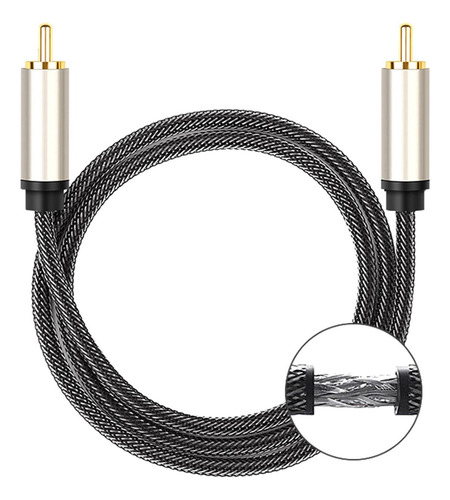 Cable Coaxial De Audio Digital Rca Macho A Macho 1,5 M