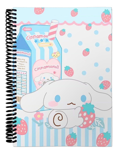 Cuaderno Anime Cinamorroll Tapa Dura Rayado A5