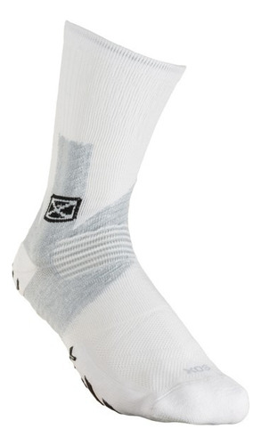 Medias Sox Antideslizante Compresión Deportivas Premium Blanco Logo S 35-37