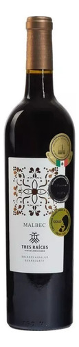 Vino Tinto Tres Raices Malbec 750 Ml