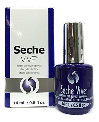 Seche Vive Gel Effect Top Coat 0.5 Onzas Por Seche Vite