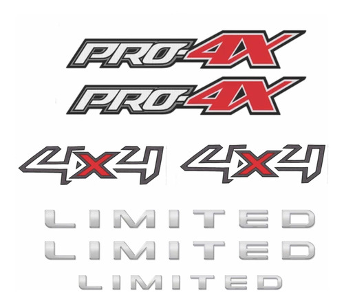 Kit Calcomanias:pro 4x,4x4 Ranger 2019 Limited Ranger Resina
