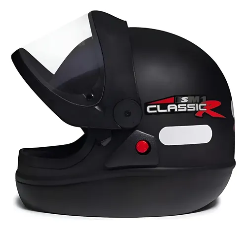 Capacete San Marino Taurus Classic Preto Fosco Masculino