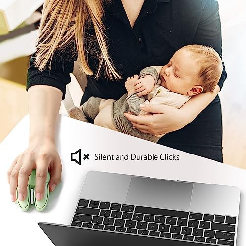 Mouse Silencioso Compacto Inalámbrico Con Lindos Diseños De