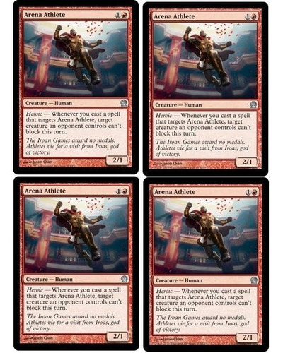 Cartas Magic: 4 Arena Athlete Nmint Theros!!!