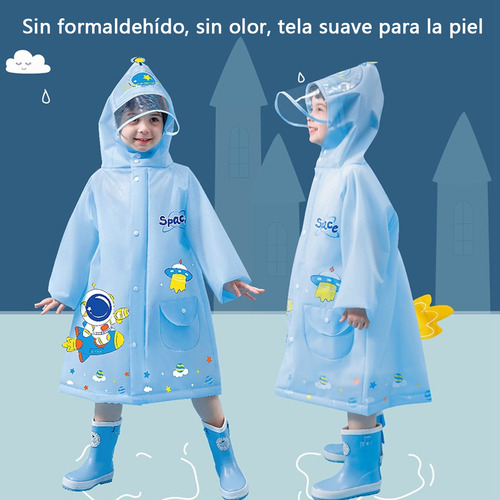 Chubasquero Transpirable Impermeable Con Dibujos Para Niños
