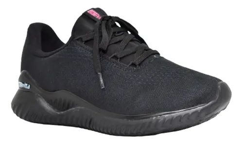 Zapatillas Deportivas Negra Mujer Plantilla Confort Liviana