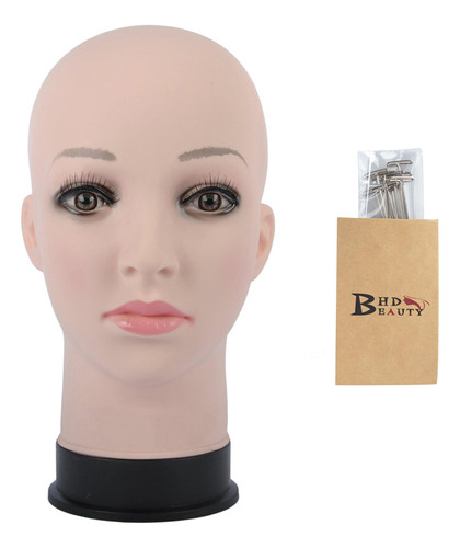 Bhd Beauty Cabeza De Maniquí Calva Beige Cosmetología Profes