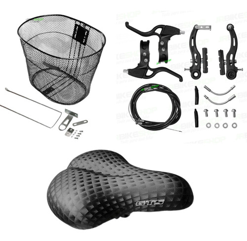 Kit Freio V Brake Gts Completo + Cestão Aro 26 + Selim