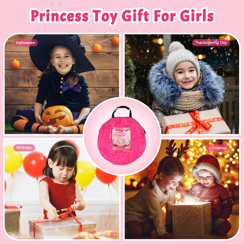 Tienda De Campaña Princesa Luces De Estrellas 1 A 3 Años Color