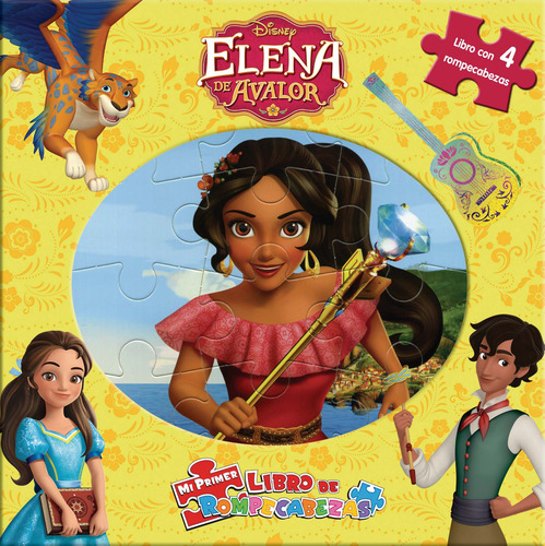 Mi Primer Libro De Rompecabezas: Elena De Avalor, de Palucci, Eliana. Editorial Silver Dolphin (en español), tapa dura en español, 2017