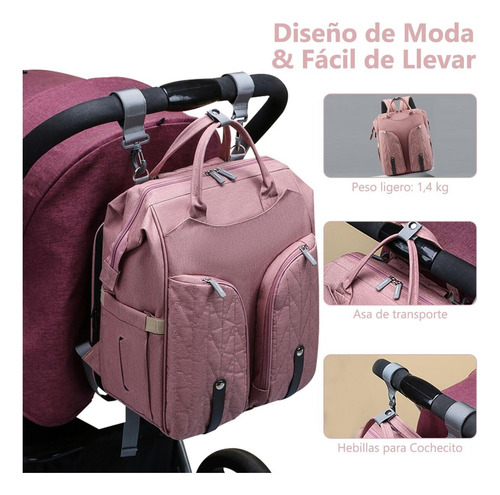 Mochila Pañalera Multifuncional, Bolsa De Pañales De Bebé